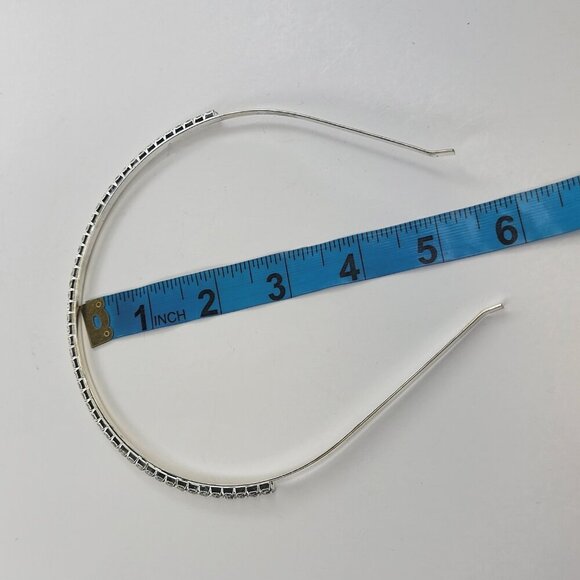 Silver Tone Rhinestone Headband - Picture 7 of 9